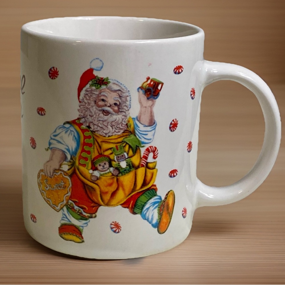 Santa's Magical Cookies Cheryl Ann Johnson Stoneware by Sakura Inc 8 Oz Mug